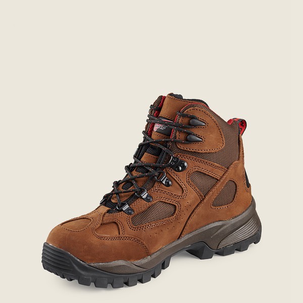 Red Wing Hiking Boots Truhiker - 6-inch Waterproof Safety Toe - Brown - Mens BRT614580